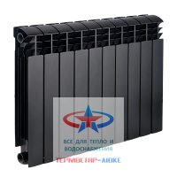 Радиатор секционный KOER 100 Bimetal-500 ULTRA BLACK (KR5132) / Цена за 1 секцию